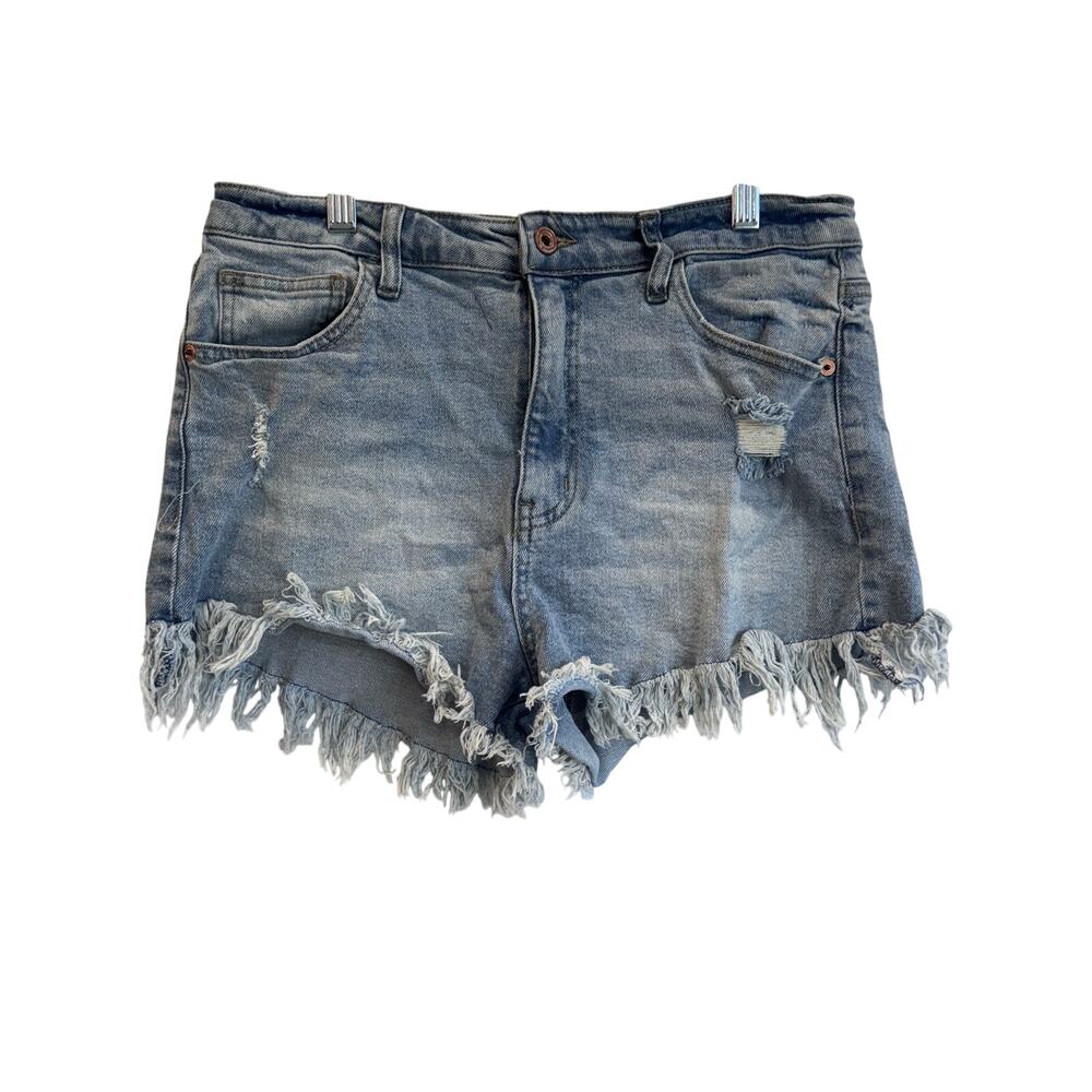 Re/Generation by One Teaspoon High Rise Distressed Denim Shorts Sz 11/30 summer